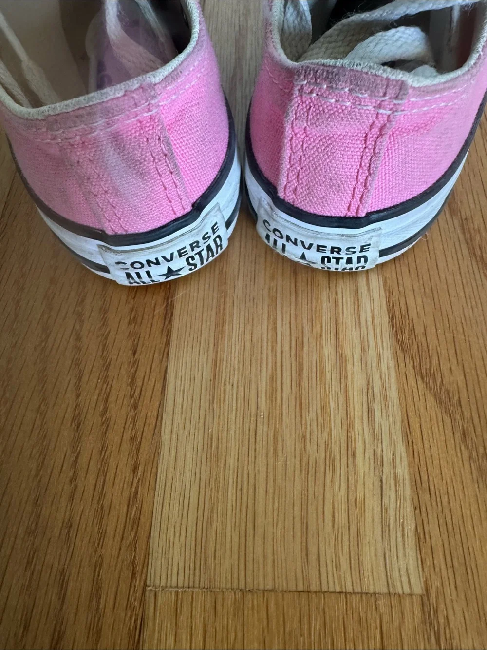 Converse Pink Canvas Kids Low-Top Sneakers